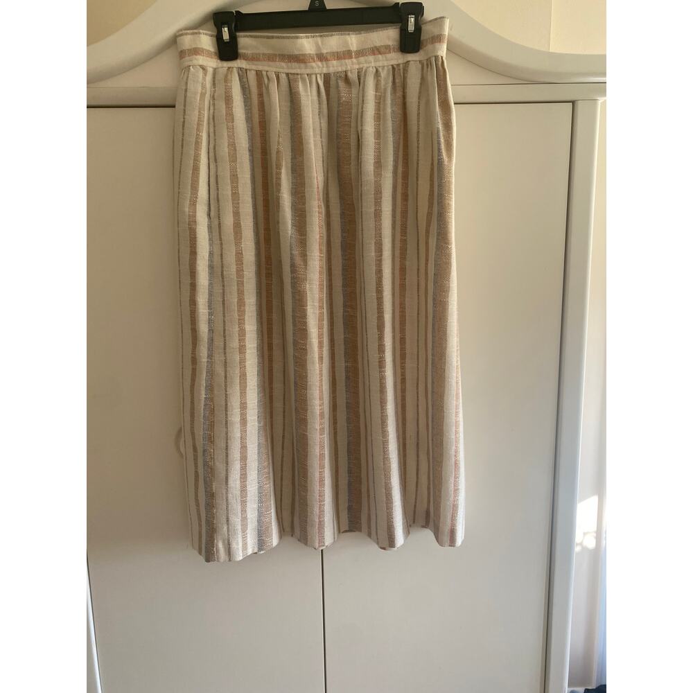 Vintage Norton McNaughton Striped Skirt NWT SZv16 Made in USA